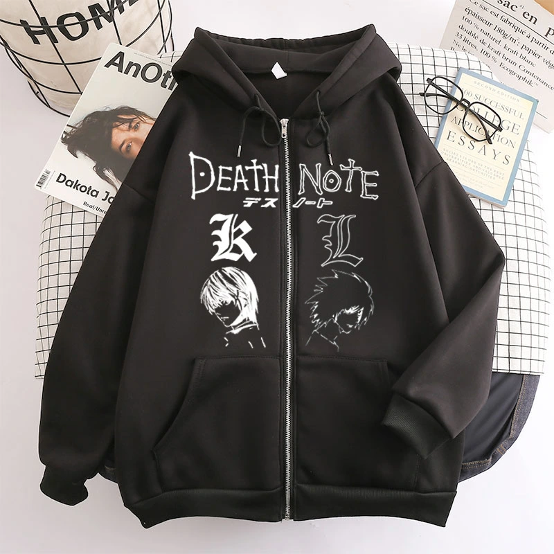 2023 New Dark Style Gothic Zipper Hooded Sweatshirt Y2k