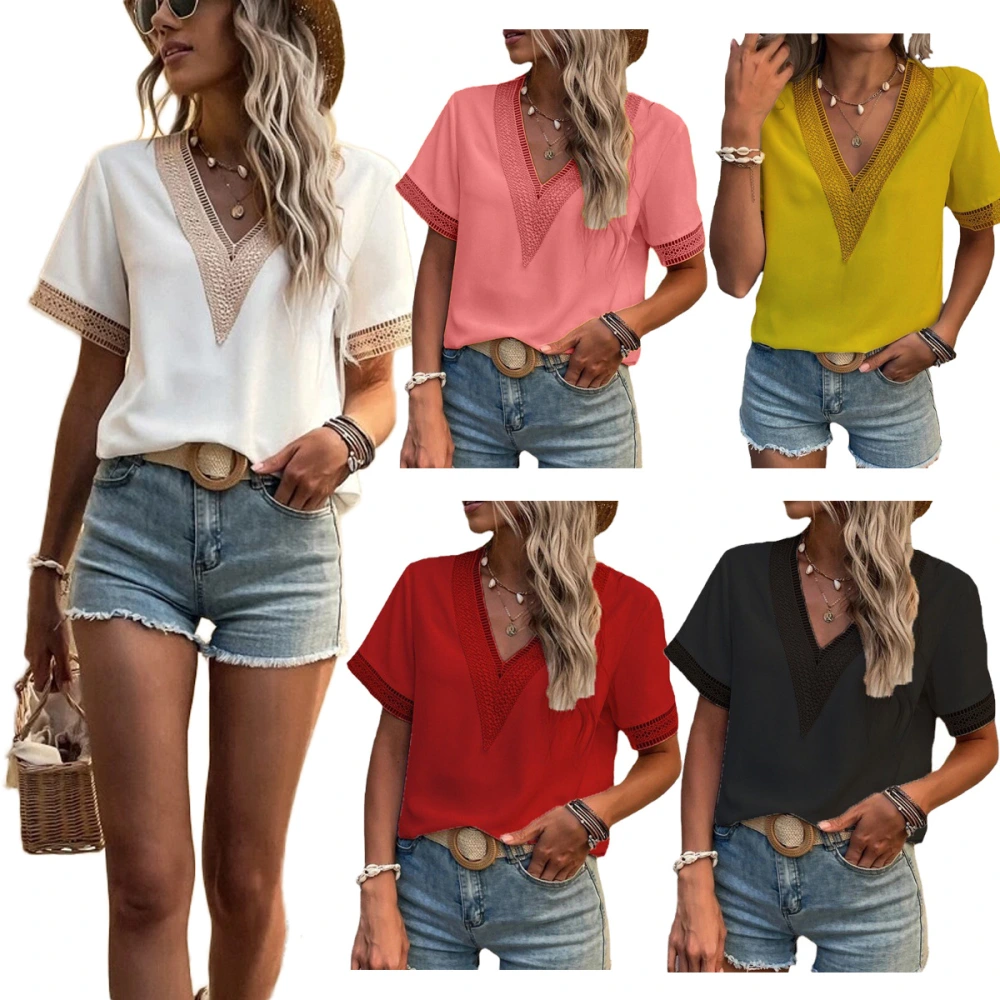 V-neck shirt new top