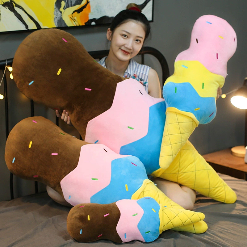 Simulation ice cream pillow plush toy