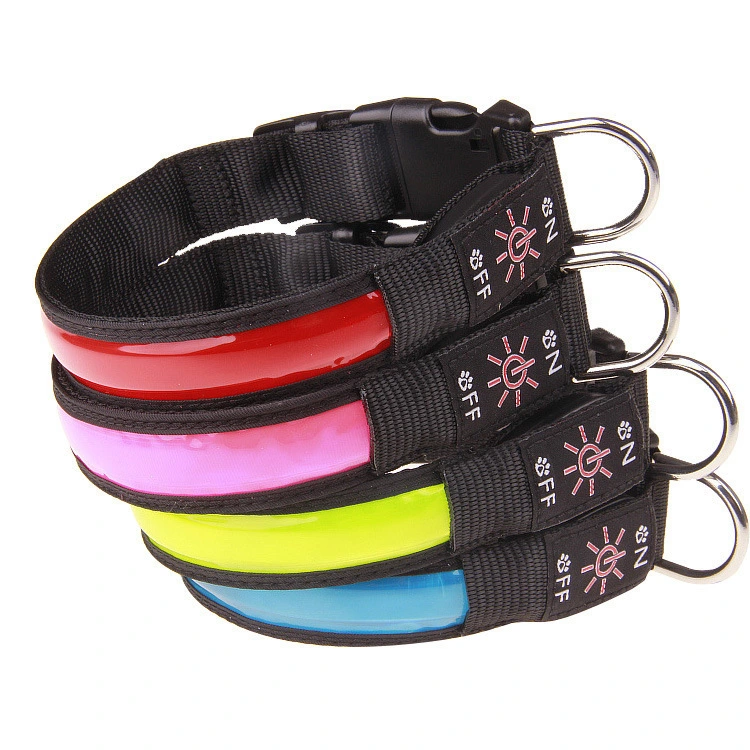 Rechargeable Luminous Pet Collar Golden Retriever Teddy Collar