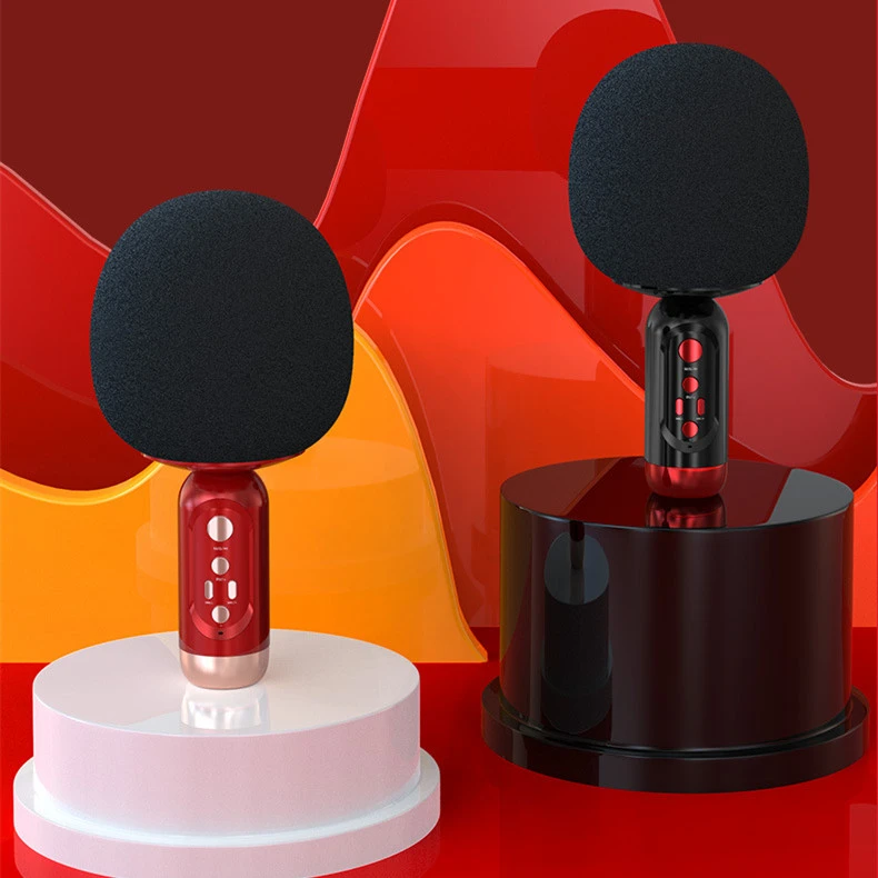 Big Mushroom Head Stereo Integrated Mobile Phone K Song Wireless Microphone