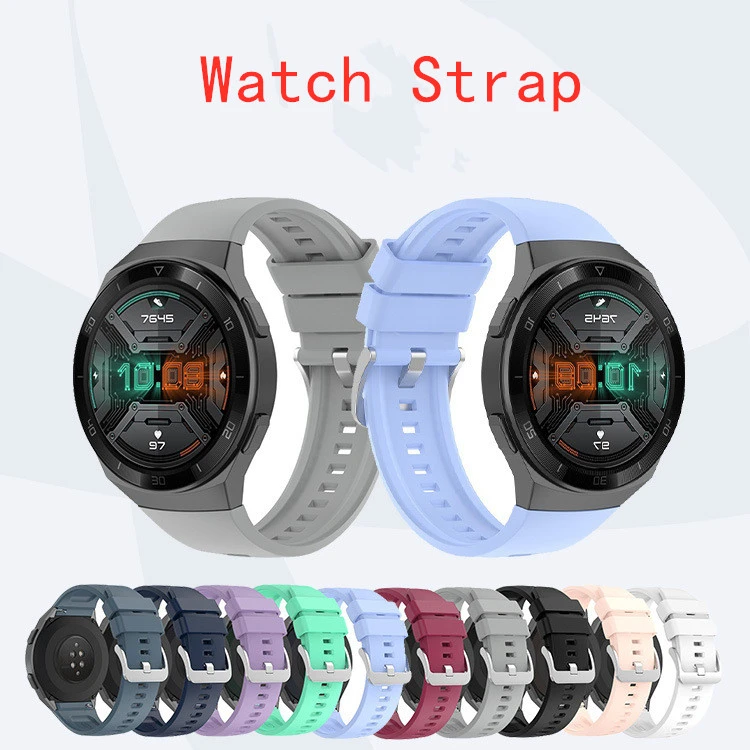 Watch Silicone Strap Metal Buckle Wristband High Quality