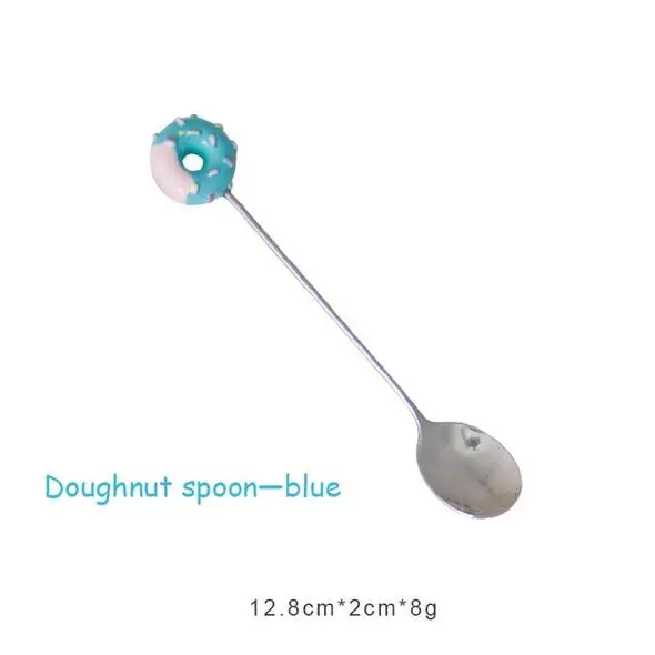 Creative And Cute Stainless Steel Donut Spoon Fork Cutlery