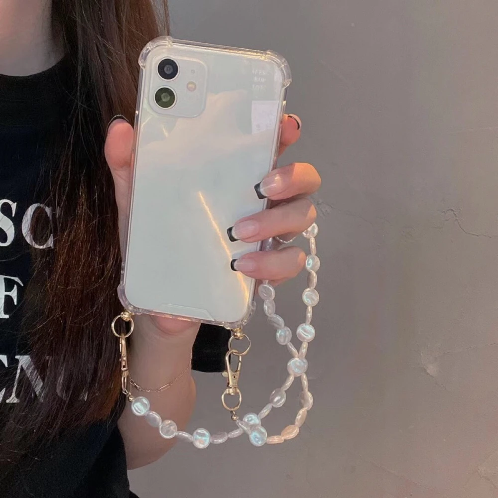 Shell Pearl Bracelet Mobile Phone Case Transparent