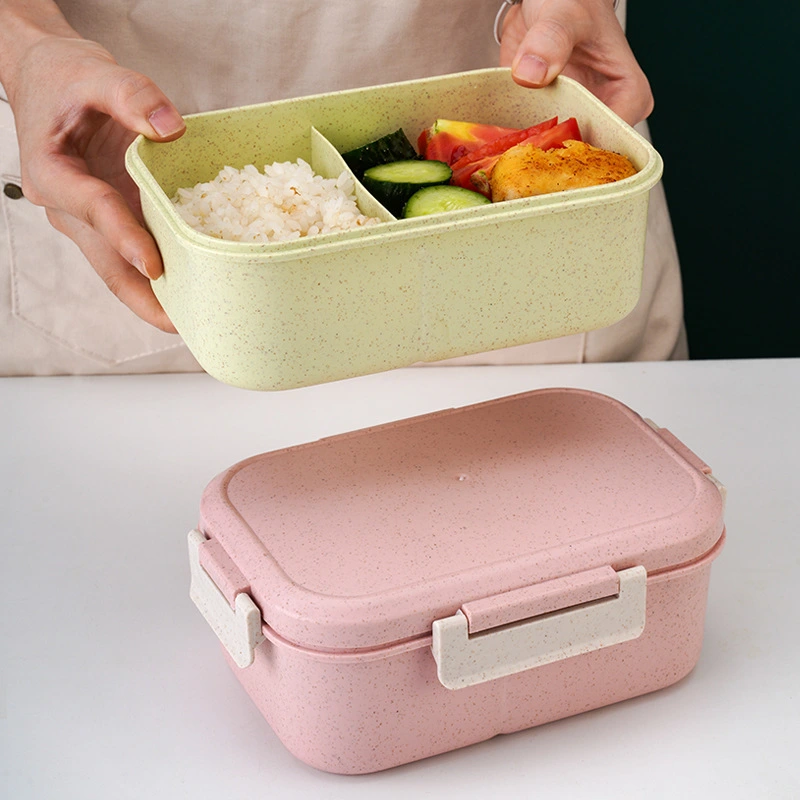 Large-capacity Portable Lunch Box In Pp Material That Can Be Microwaved To Heat The Student Canteen