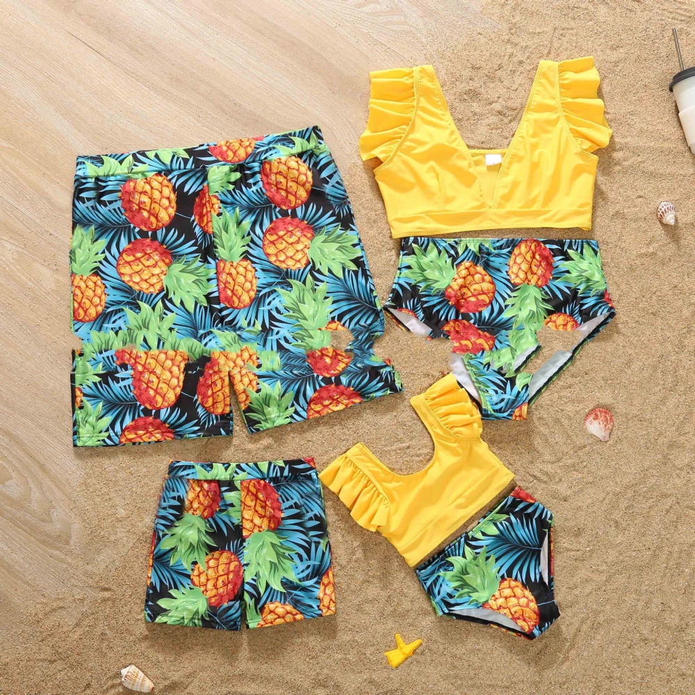 The New Vest Swimsuit Is Beautiful And Thin Parent-Child Family Swimsuit