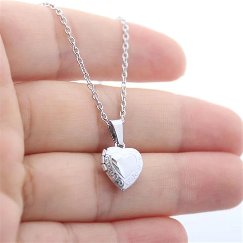 Women's Popular Stainless Steel Love Box Necklace