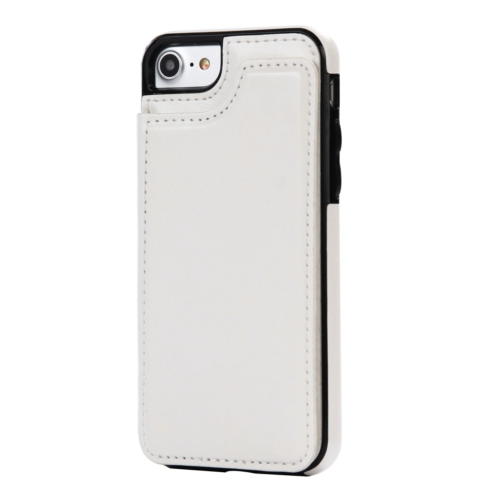 Crazy Horse Pattern Sticker Leather Mobile Phone Case