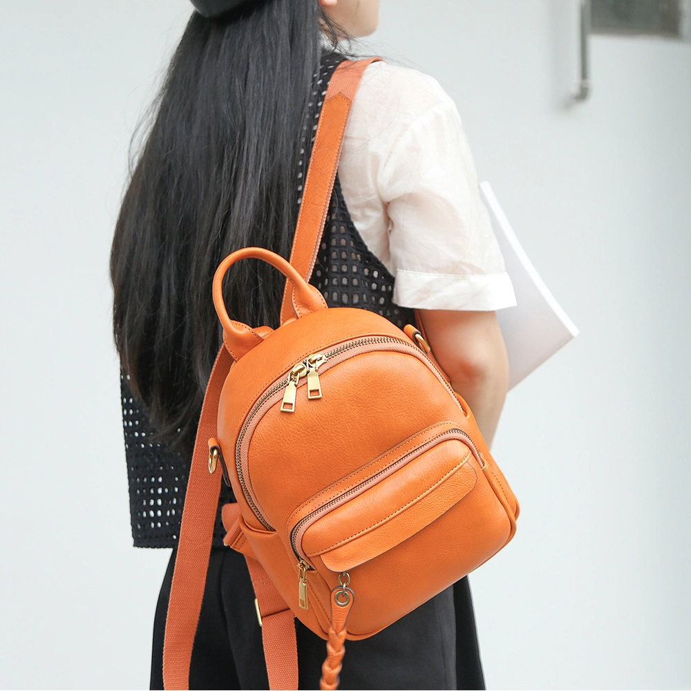 Women's Casual Fashion Leather Backpack