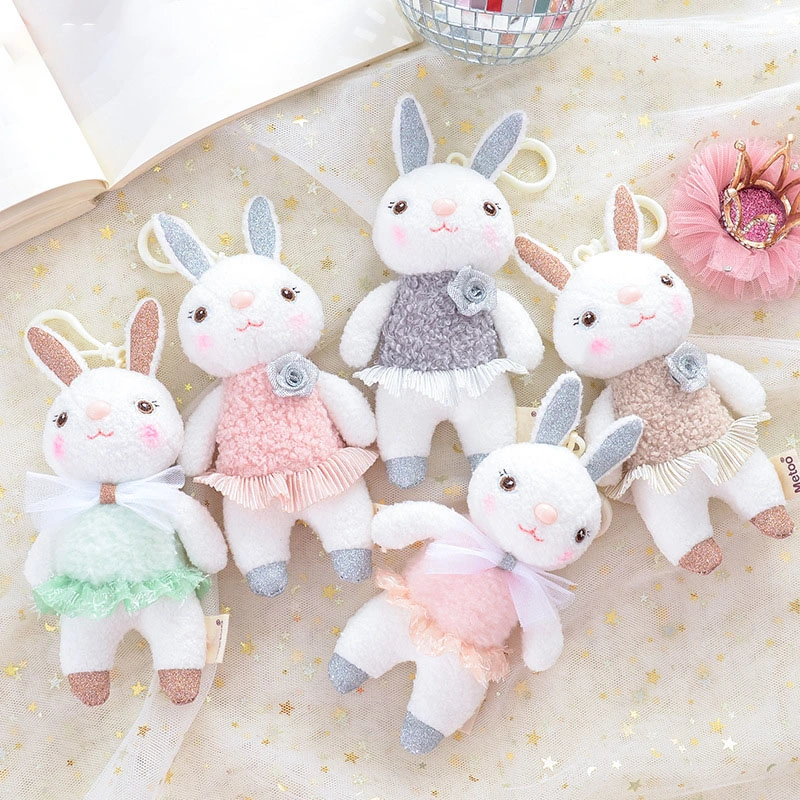 Animal Rabbit Plush Toy Pendant Keychain Charm