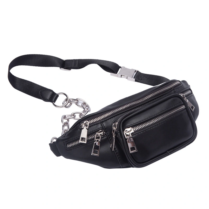 Men And Women Diagonal Fashion Trendy Ins Wild Chain Casual Waist Bag