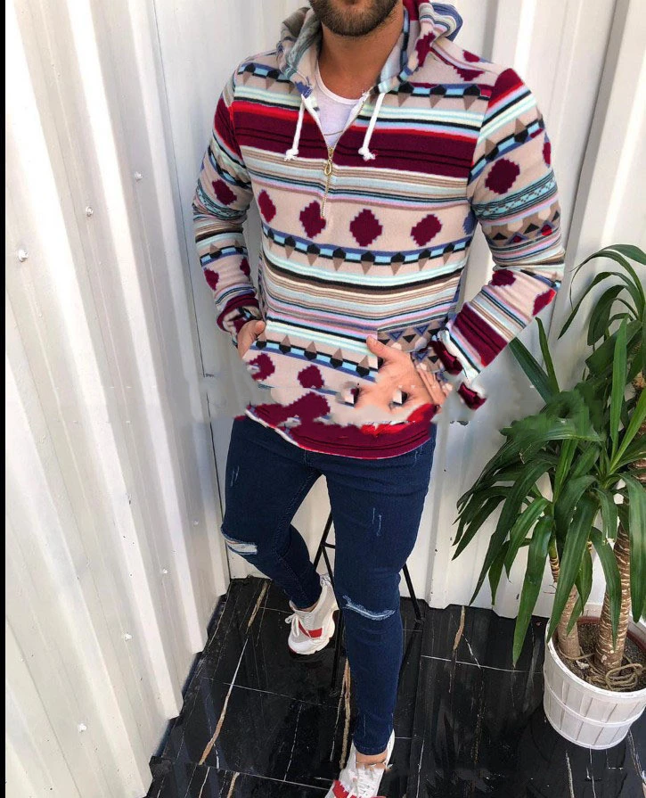 Hot-Selling Hot-Selling Printed Hooded Sweater Men