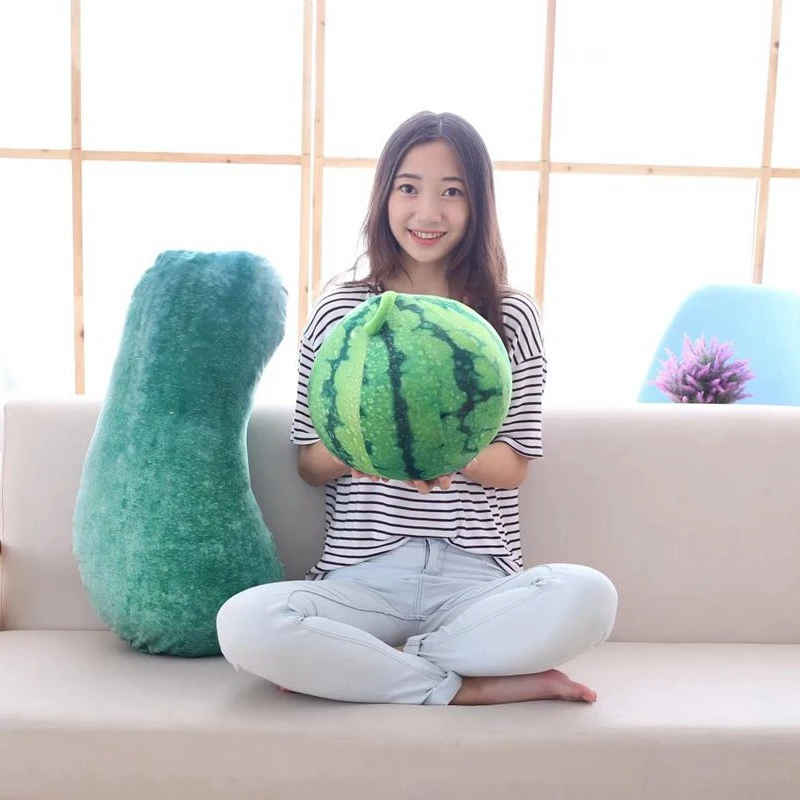 Watermelon And Winter Melon Pillow Plush Toy