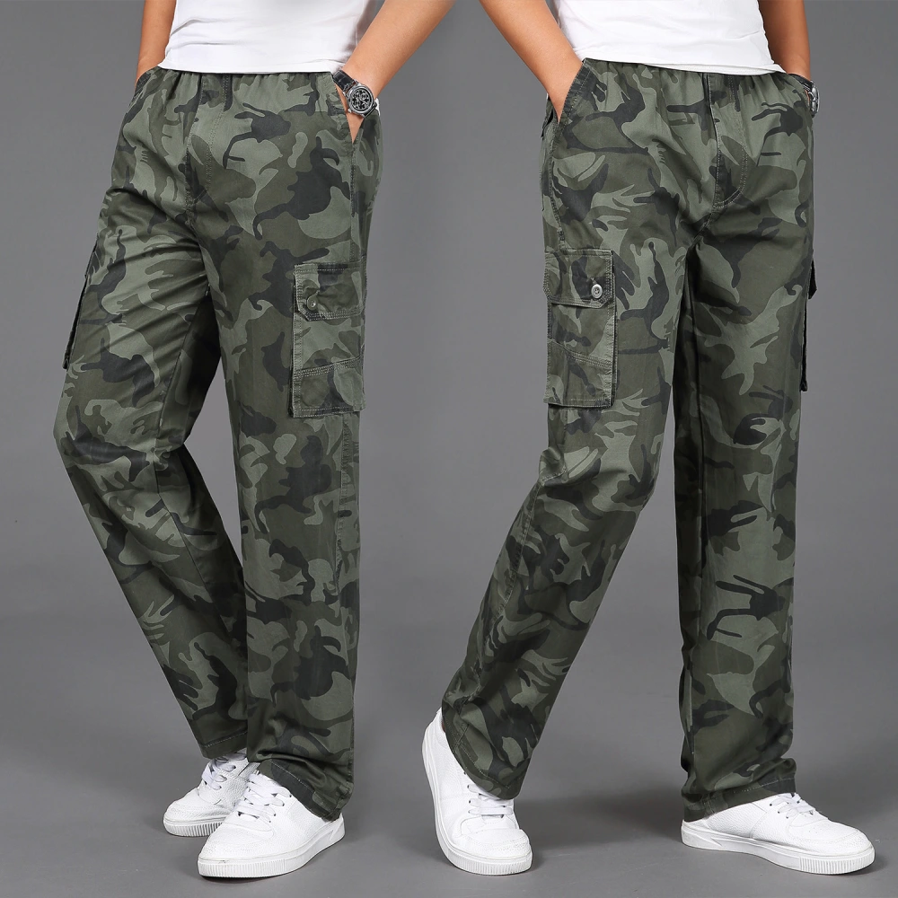 Camouflage Trousers Outdoor Multi-pocket Casual Loose Men's Trousers