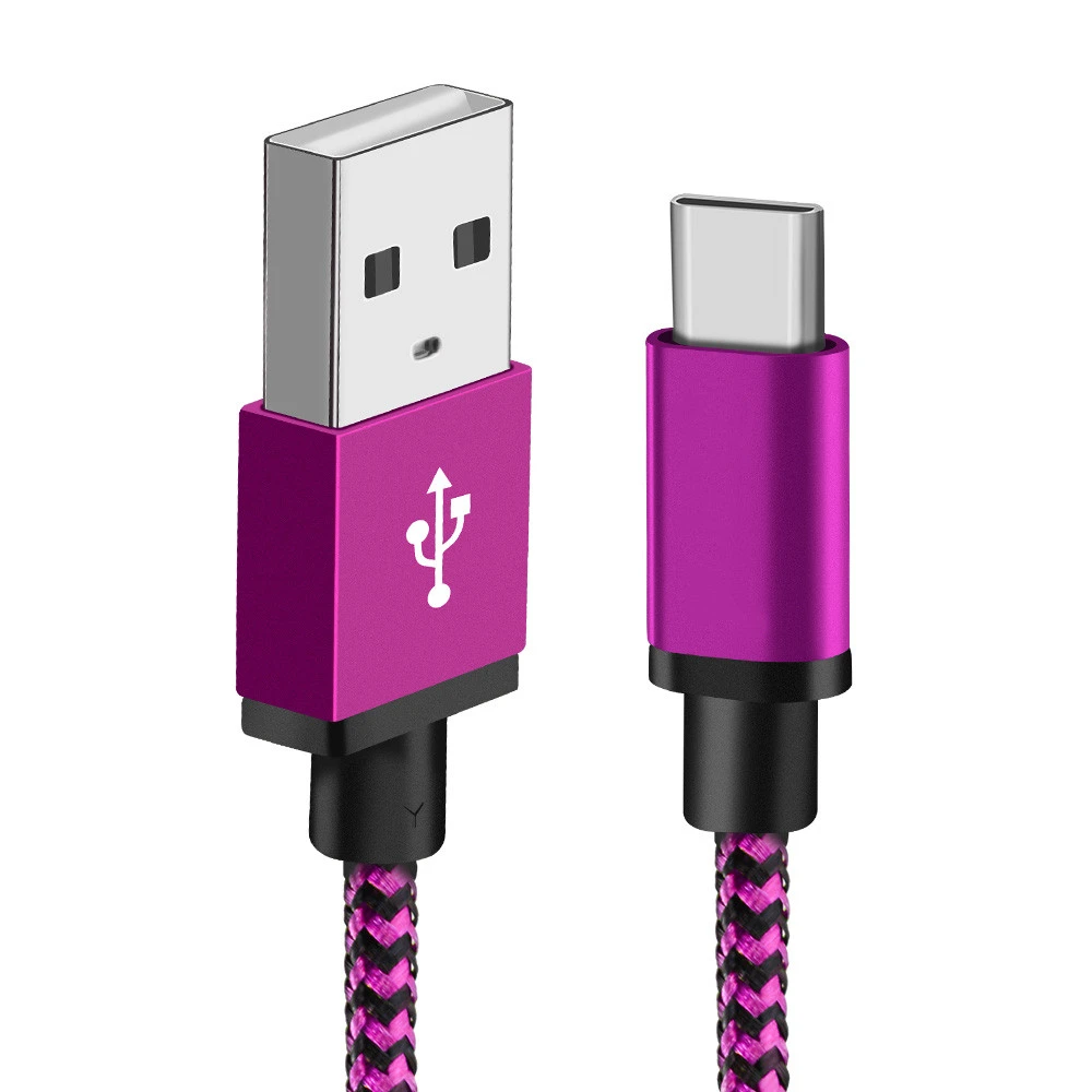 Snake Pattern Nylon Circular Braided Data Cable