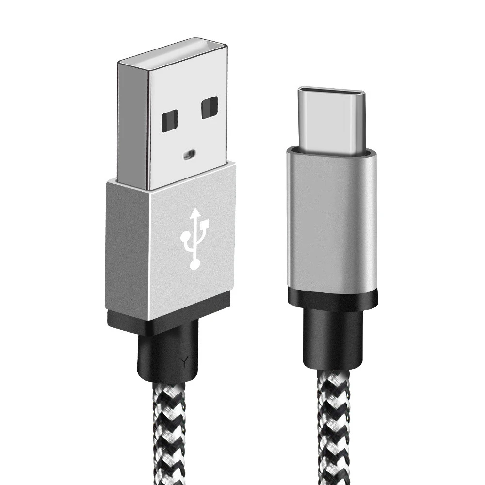 Snake Pattern Nylon Circular Braided Data Cable