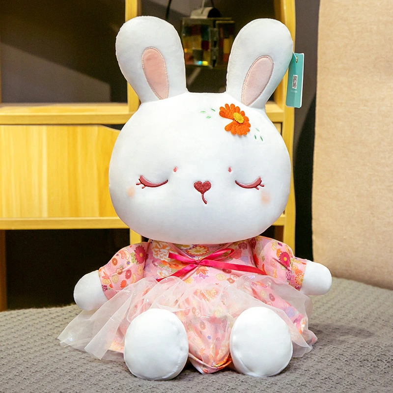 Doll Plush Toy Cartoon White Rabbit Doll For Children