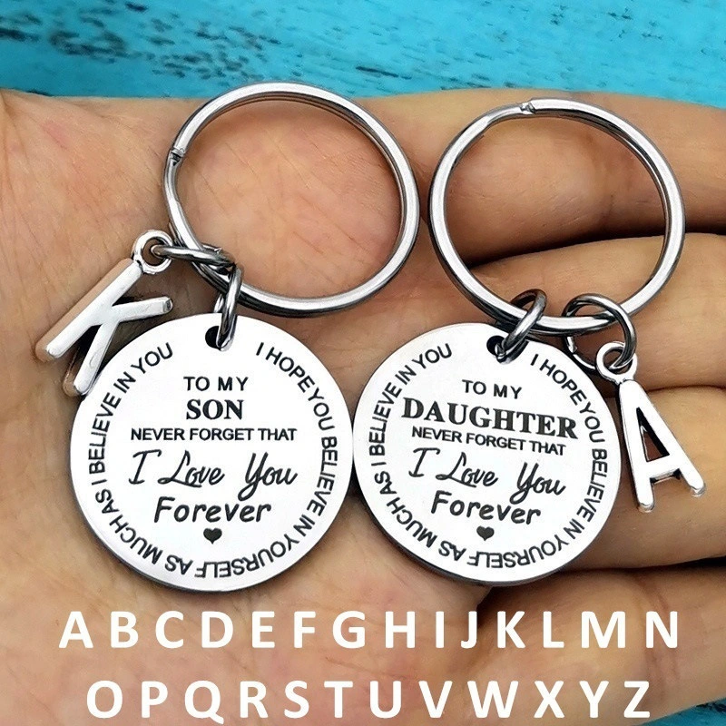 Graduation Holiday Gift Inspirational Keychain 26 Letters