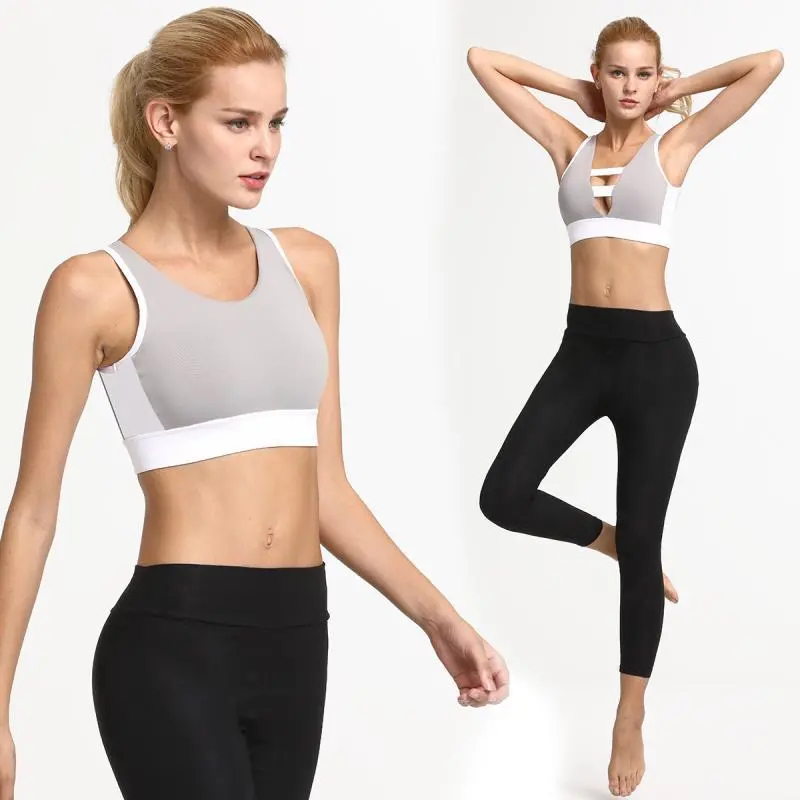 Double-Sided Wearable Sports Bra Women'S Non-Wireless Sports Underwear Running Fitness Yoga Clothes