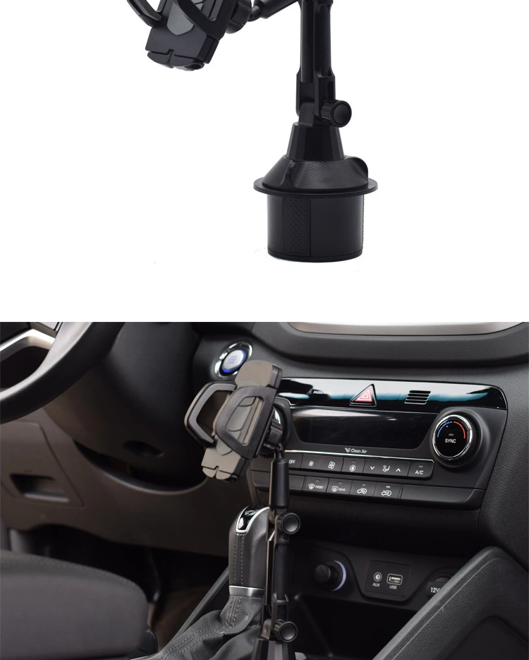 Mobile Phone Holder With Adjustable Car Water Cup Position