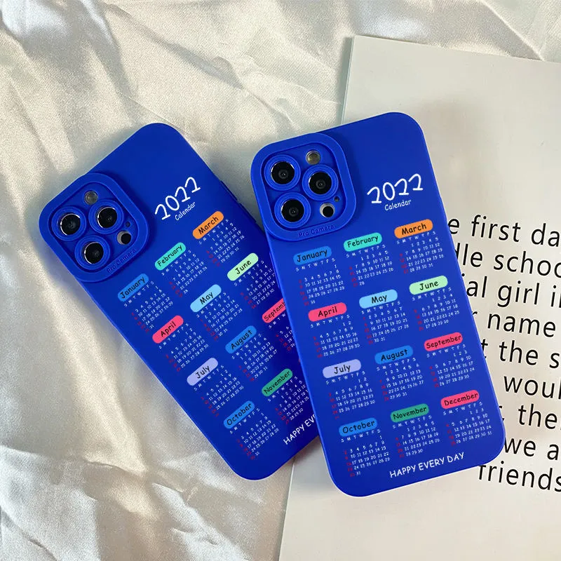 Good Luck Calendar Klein Blue Phone Case