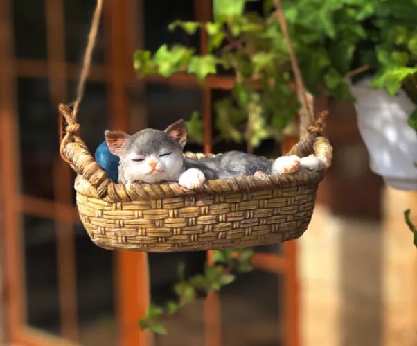 Creative Animal Cute Kitten Swing Pendant