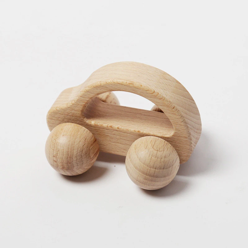 Wooden Car Educational Toy Beech Blocks 1-4 Years Old Baby Birthday Gift