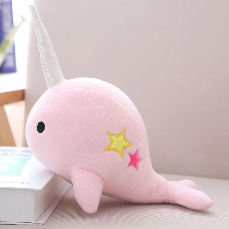 Cute Cartoon Twin Star Narwhal Doll Plush Toy Cute Cute Twin Star Narwhal Doll