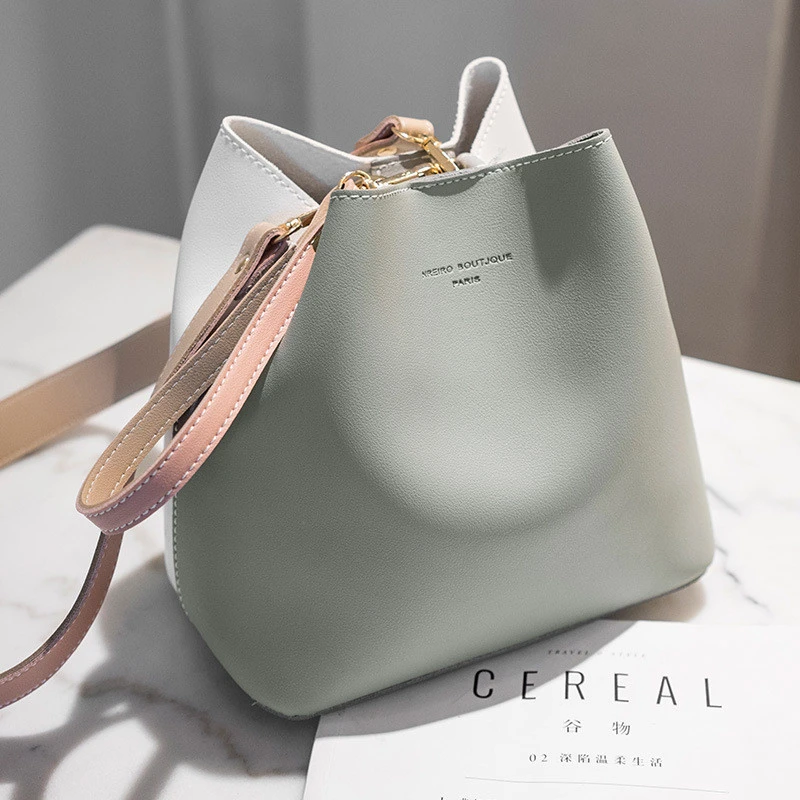 Bucket Bag Female Temperament Fashion One-shoulder Casual Diagonal Handbag