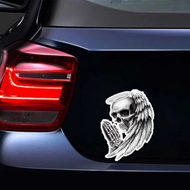 Car Personality Devil Fingers Worship Stickers To Cover Scratches