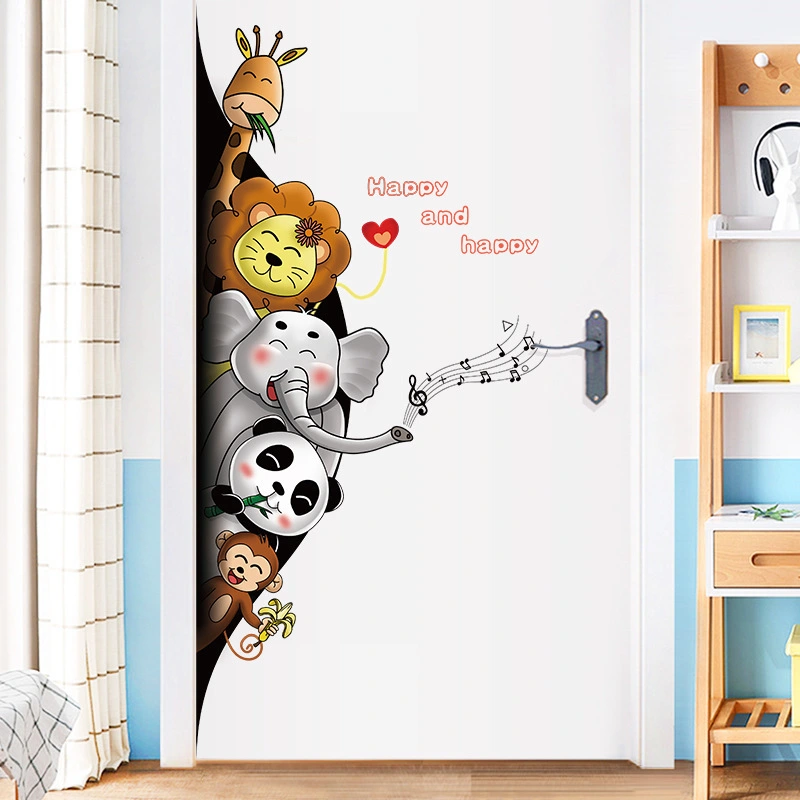 Entrance Wardrobe Aisle Door Refrigerator Personality Creative Door Stickers