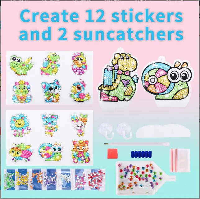 Diamond Painting Free Stickers Children Cartoon