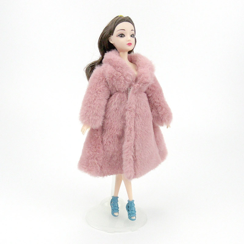 Casual Girl Doll Fashion Plush Coat Cloak