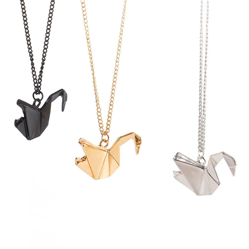 Thousand Paper Cranes Origami Necklace