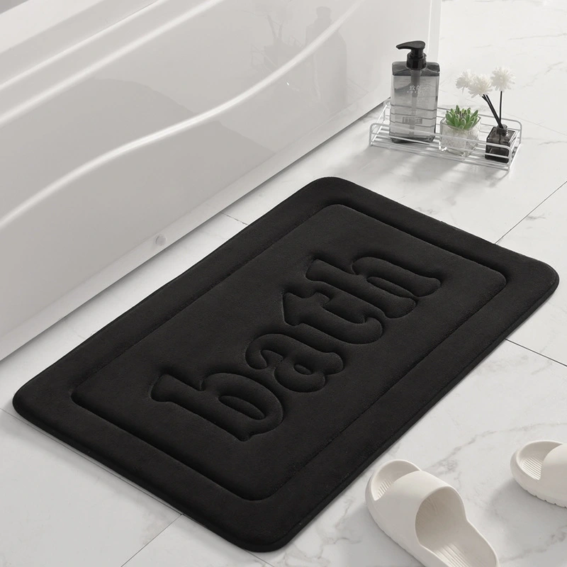 Toilet Non-slip Mat Coral Pile Carpet