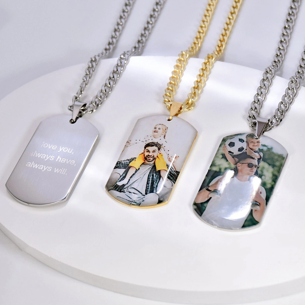 Fashion Photo Military Brand Stainless Steel Necklace