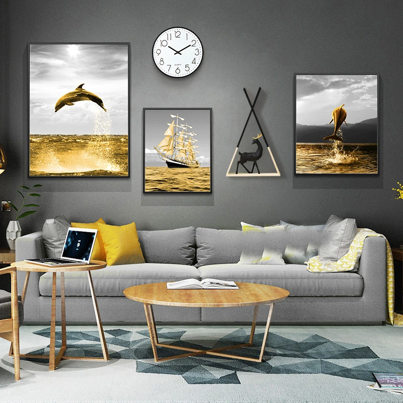 Modern Minimalist Sofa Background Wall Mural