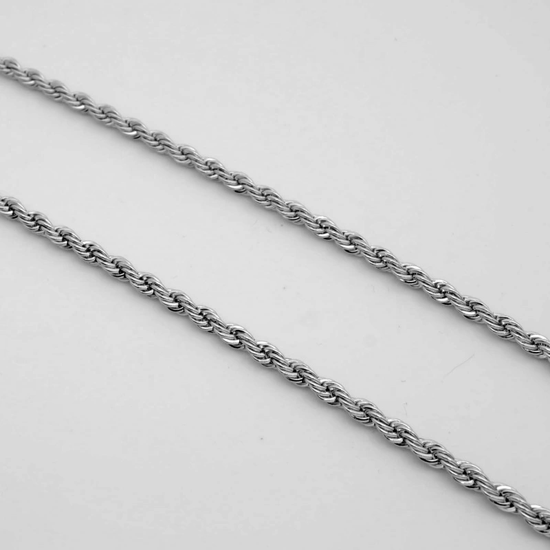 Stainless Steel Necklace Titanium Steel Hemp Flowers Chain