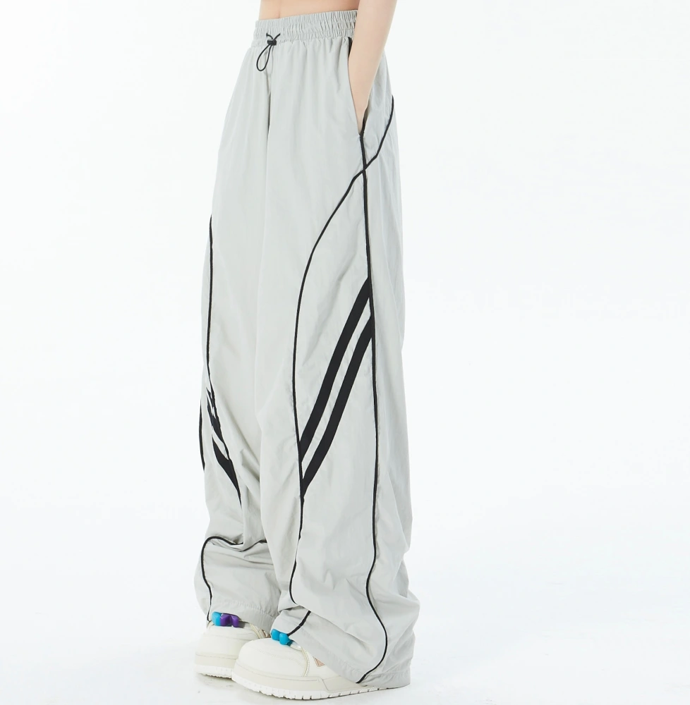 High Street Drape Drawstring Sports Pants, Unique And Unique To The Niche Pants