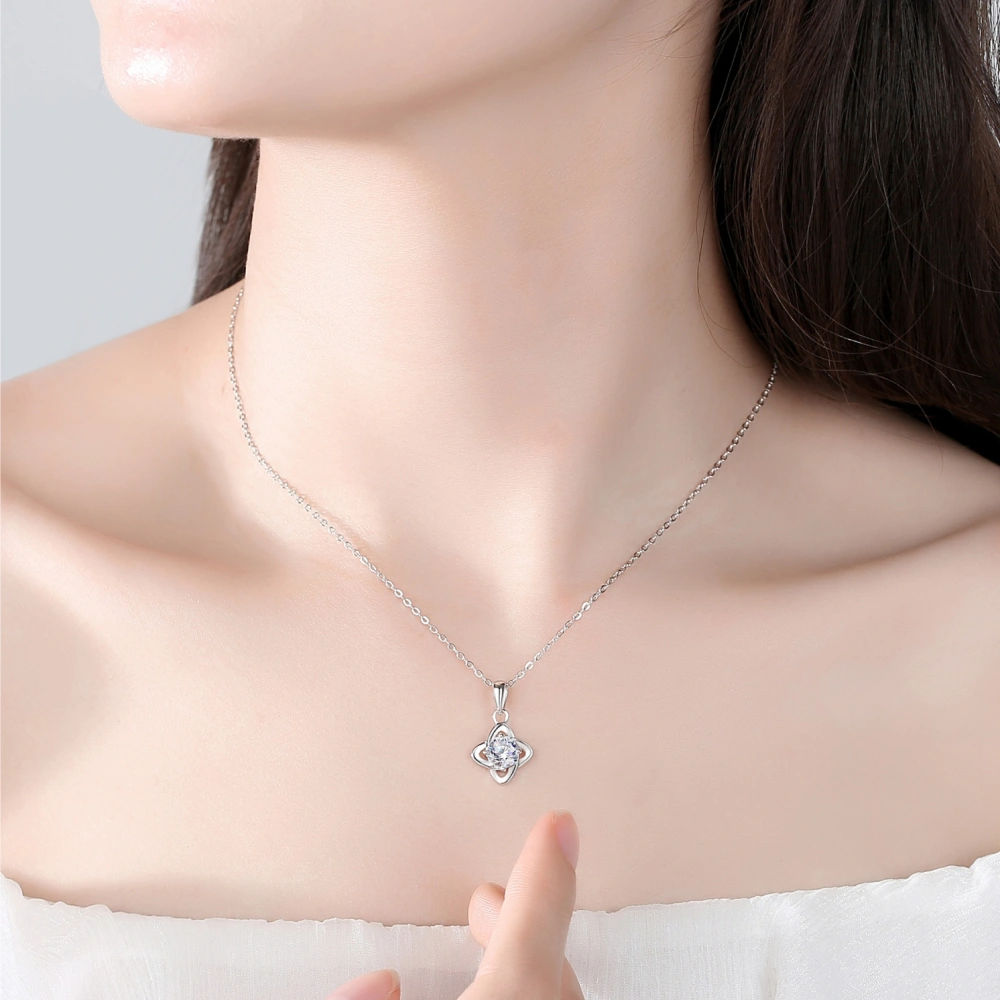 Simple Mosang Diamond Charm Pendant