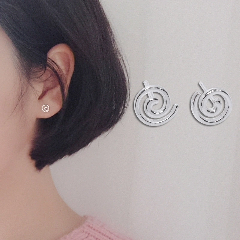 Simple Sterling Silver Literary Mini Stud Earrings