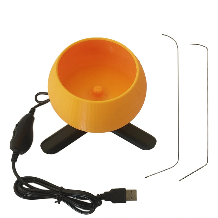 USB Electric Ball Bowl With Adjustable Speed Rotation