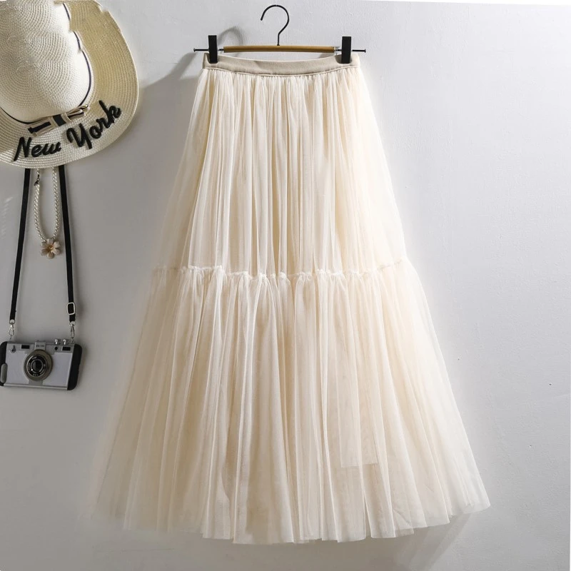 High Waisted Mid Length Cake Mesh Fairy Dress