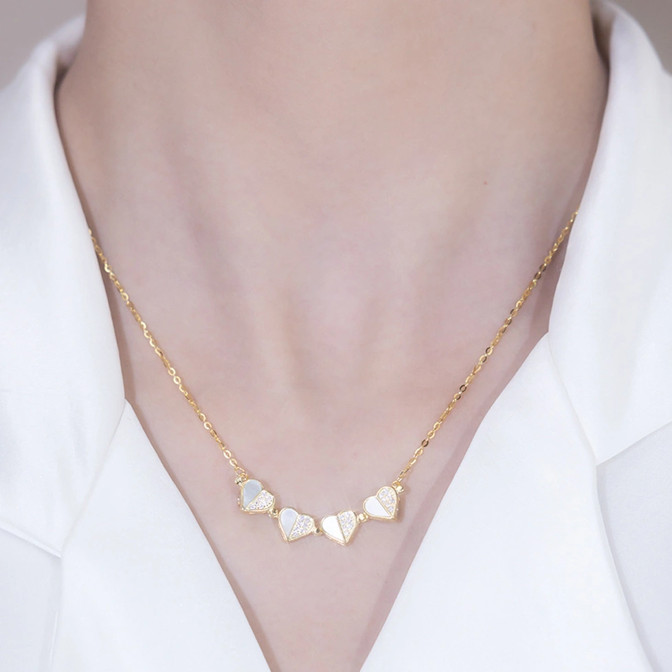 Lucky Necklace Design Light Luxury Love Clavicle Chain Women