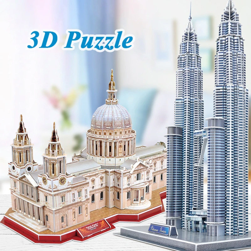 World Attractions Architectural Model 3D Three-dimensional Puzzle Toys