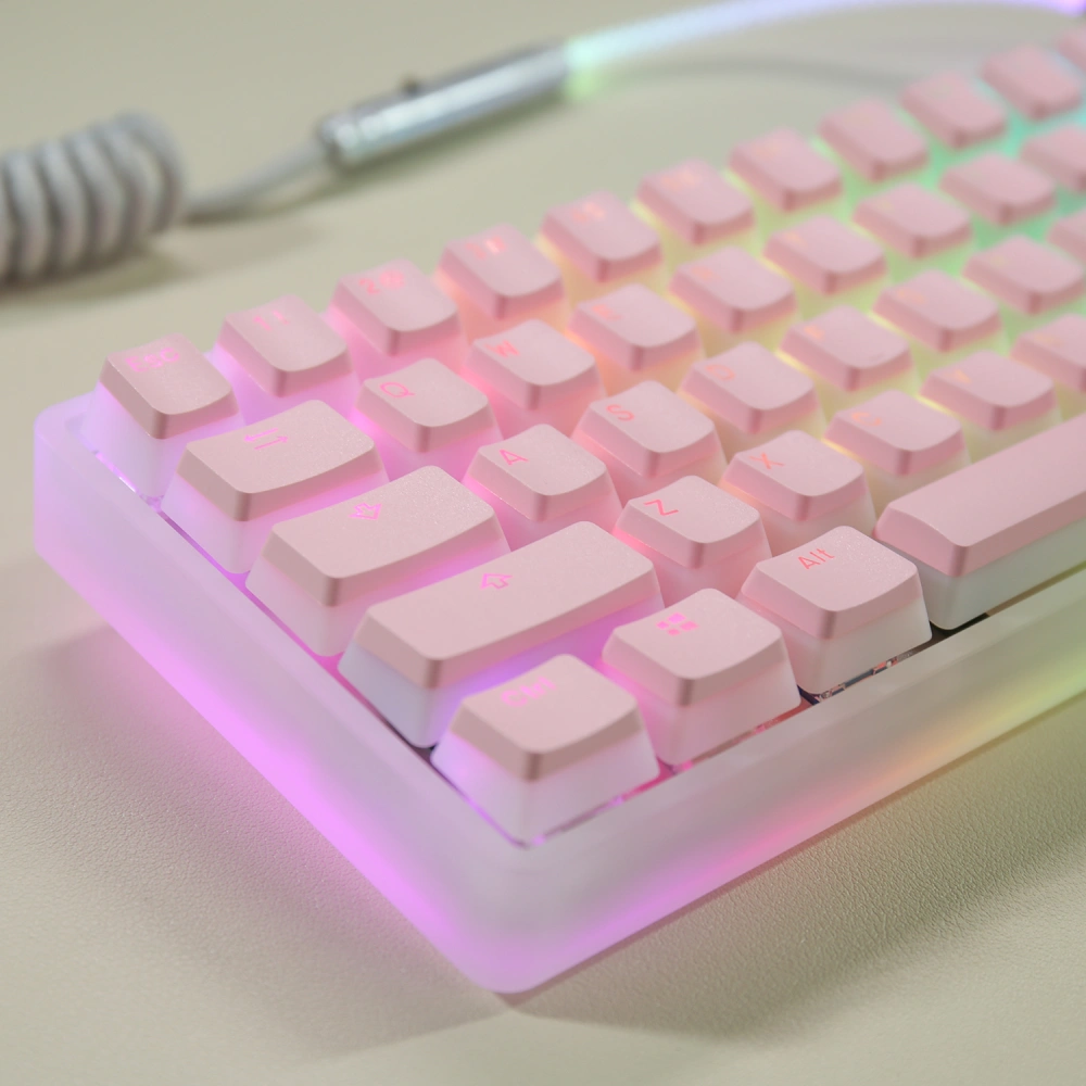 Double Skin Milk Pudding Translucent Keycap Closed Keyboard