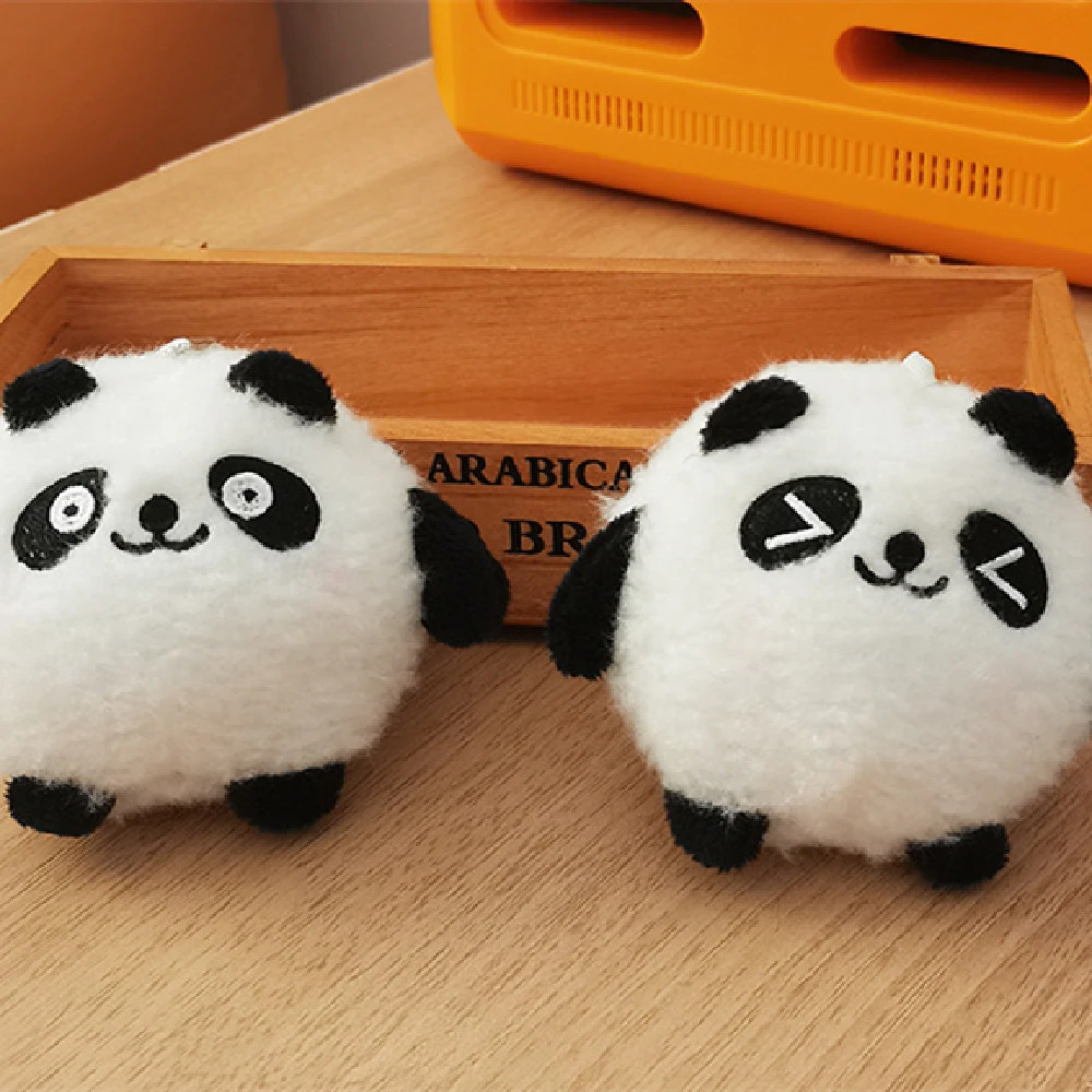 Cute Cartoon Panda Plush Keychain