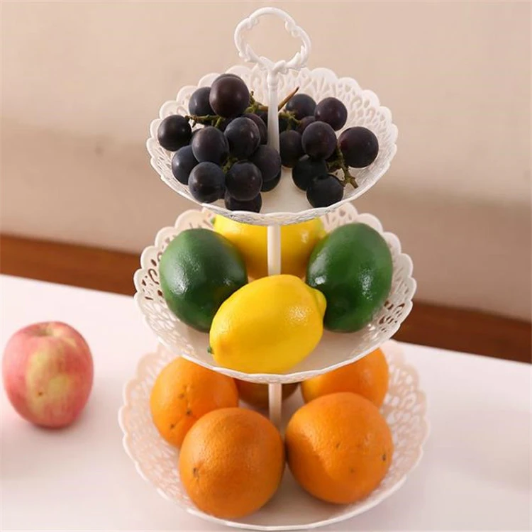 Three Layer Fruit Plate Snack Set Plate