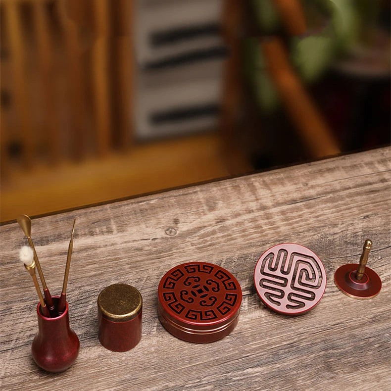 Ruyi Petal Beating Incense Seal Tool Incense Burner Set