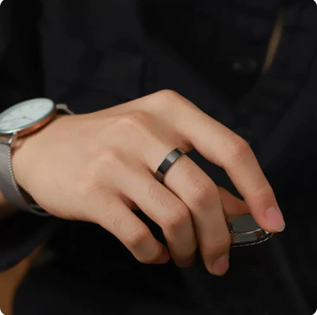 Simple Aperture Ring Men's Fashion Brand Personality